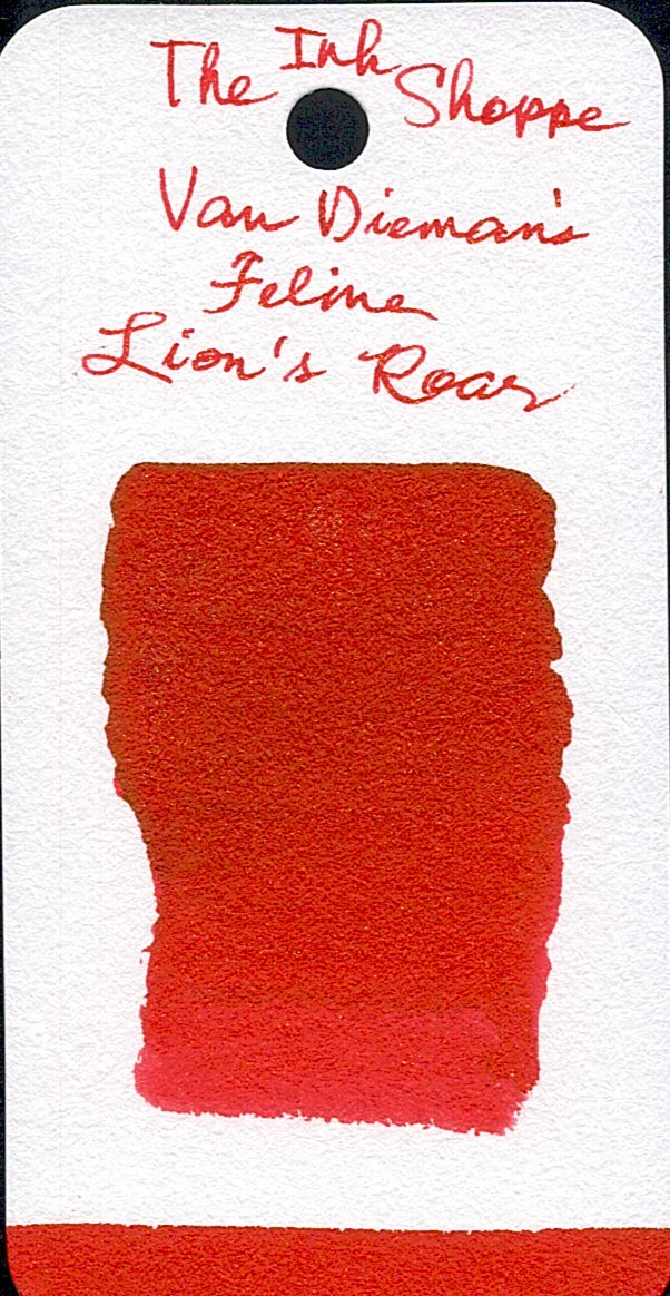 Van Dieman's Feline Fountain Pen Ink - Lion's Roar