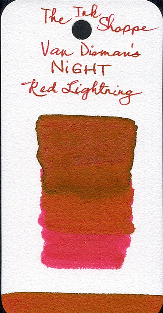 Van Dieman's Night Fountain Pen Ink - Red Lightning