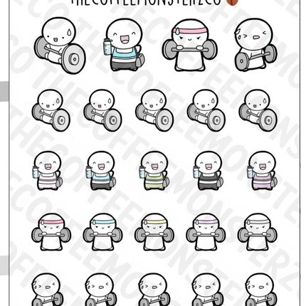 The Coffee Monsterz Co. Emoti Stickers