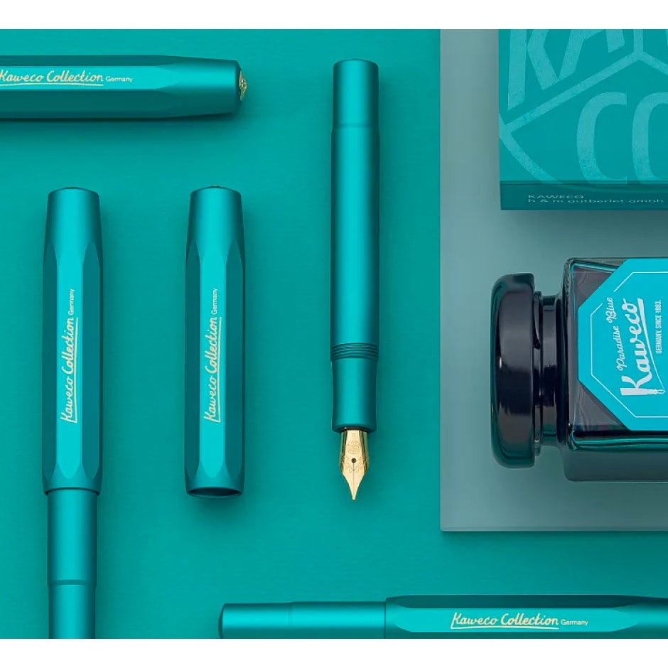 Kaweco Collection AL Sport Fountain Pen Iguana Blue Limited Edition 2022