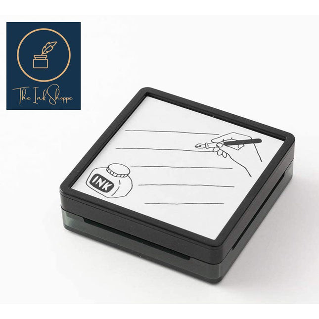 Midori Self-Inked Paintable Planner Stamp - Memo