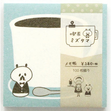 Mizutama Coffee Shop Square Memo Pad