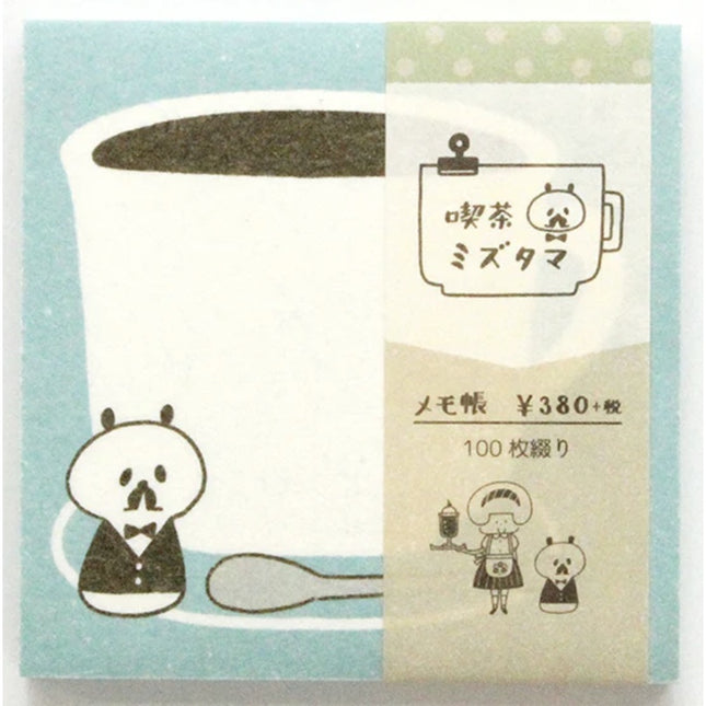 Mizutama Coffee Shop Square Memo Pad