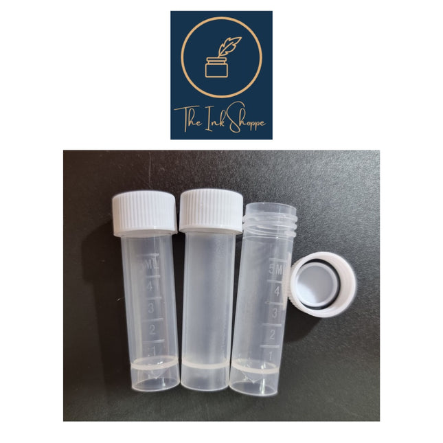 1pc Plastic Vial Container Sample Storage Volume 5mL for Fountain Pen Ink Samples