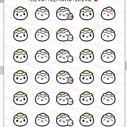 The Coffee Monsterz Co. Emoti Stickers