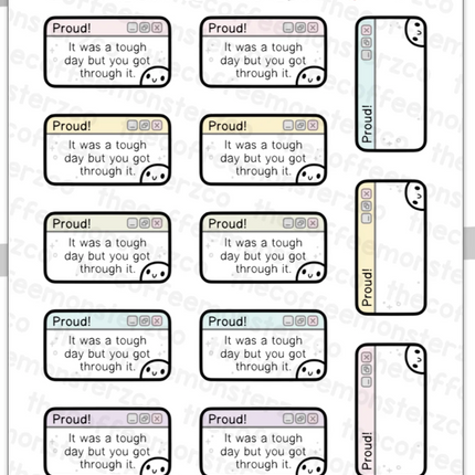 The Coffee Monsterz Co. Sticker Sheet