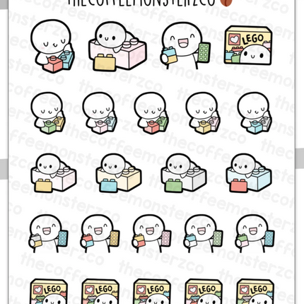 The Coffee Monsterz Co. Emoti Stickers