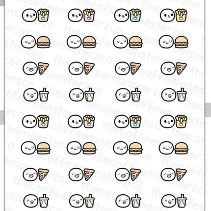 The Coffee Monsterz Co. Emoti Stickers
