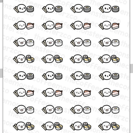 The Coffee Monsterz Co. Emoti Stickers