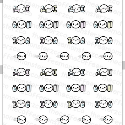 The Coffee Monsterz Co. Emoti Stickers