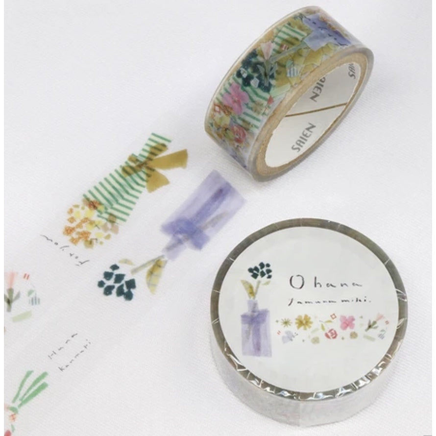 Saien Tamura Miki Clear Tape 15mm x 3m / 20mm x 3m