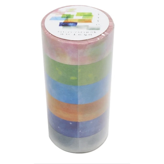 Saien Miki Tamura 6-Color Washi Tape Set