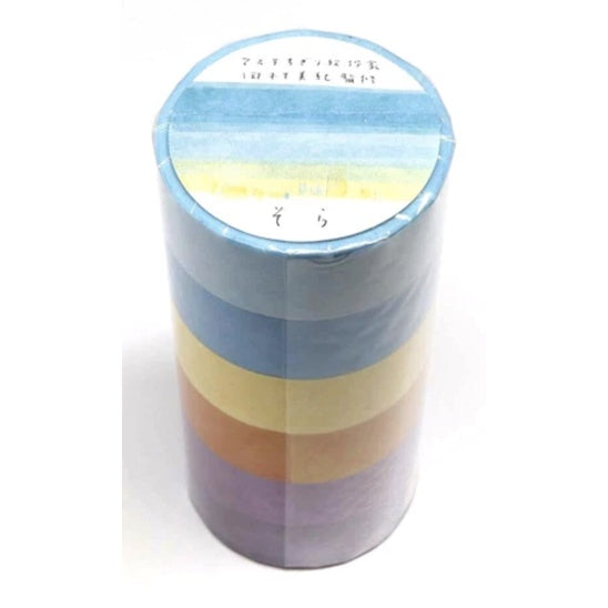 Saien Miki Tamura 6-Color Washi Tape Set