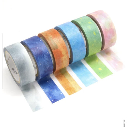 Saien Miki Tamura 6-Color Washi Tape Set