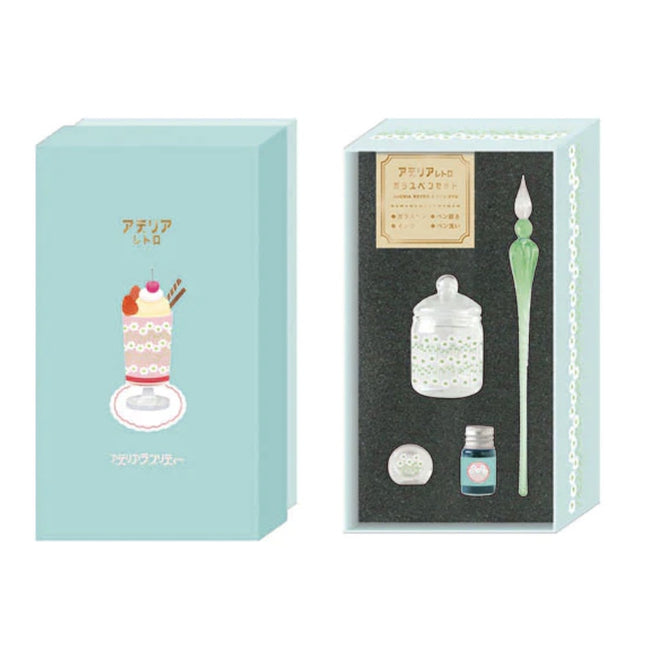 Adelia Retro x Ryu Ryu Glass Pen Set