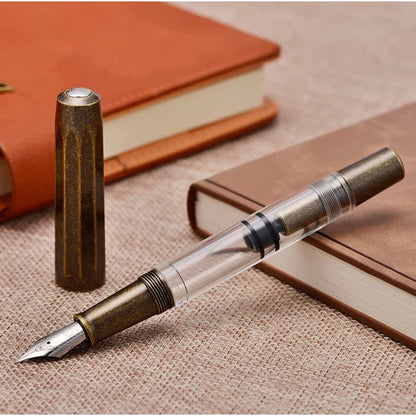 Majohn/Moonman T1 Piston Filling Acrylic & Metal Fountain Pen