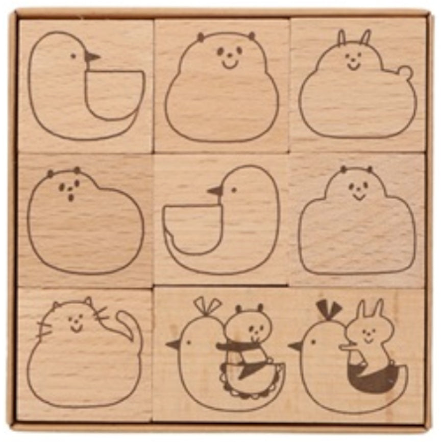 Mark's Mizutama Wooden Stamp Set (8pcs)
