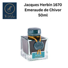 Jacques Herbin Emeraude de Chivor Fountain Pen Ink FULL Bottle 50ml
