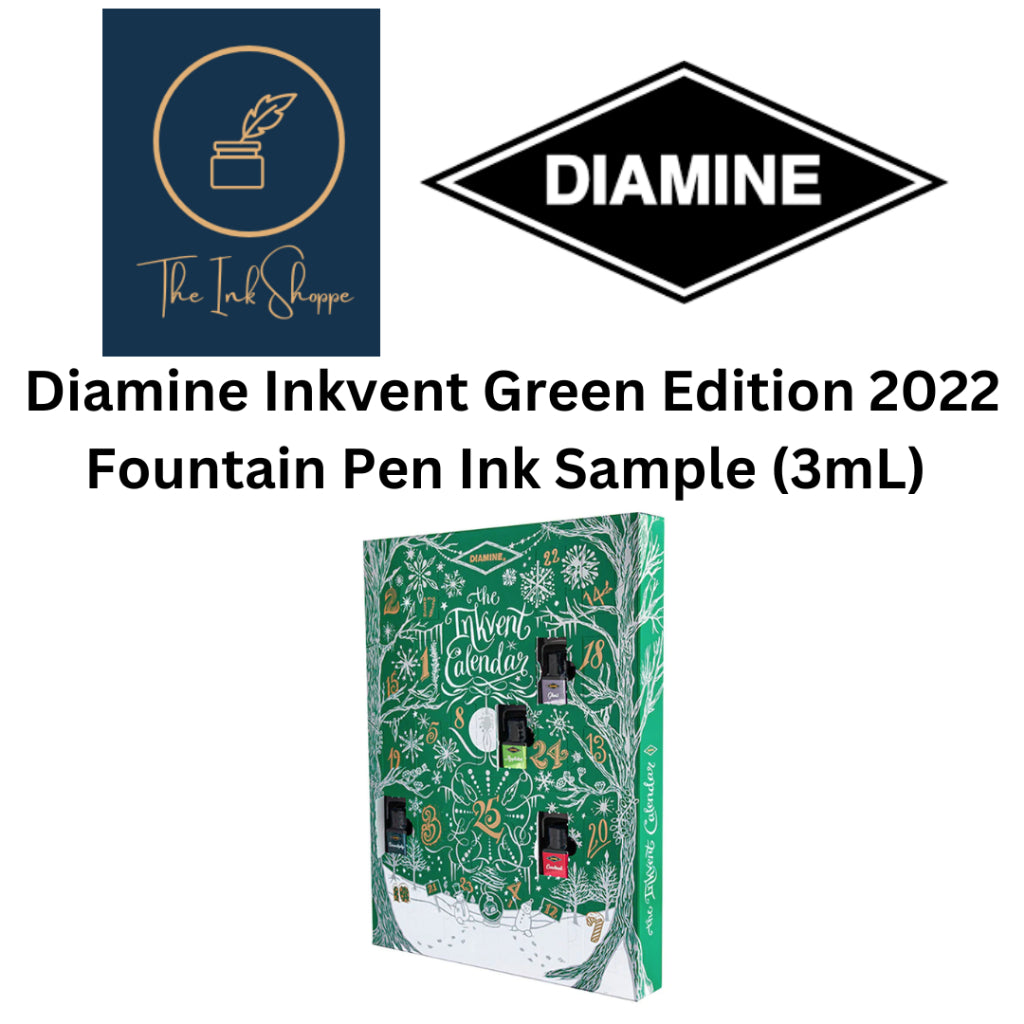 Diamine Inkvent 2022 Green Edition Fountain Pen Ink Samples (3mL)