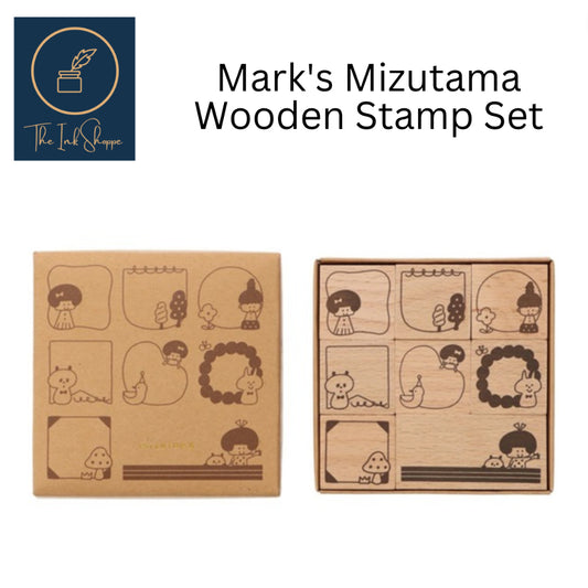 Mark's Mizutama Wooden Stamp Set (8pcs)