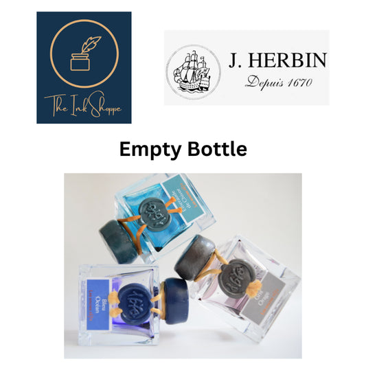 J. Herbin Fountain Pen Ink EMPTY Bottle