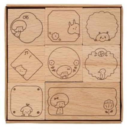 Mark's Mizutama Wooden Stamp Set (8pcs)