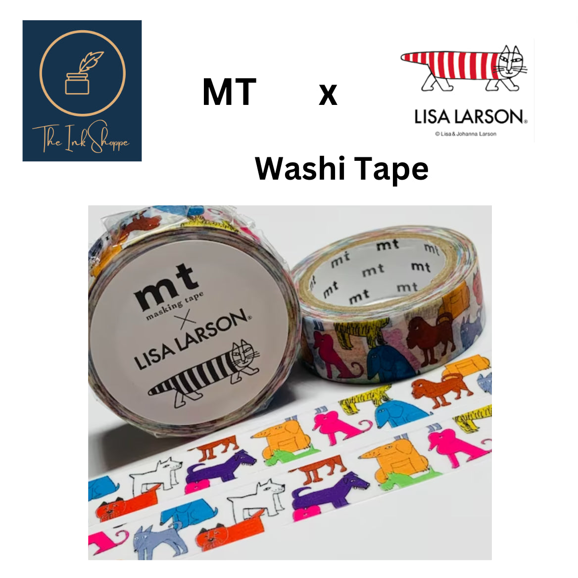 MT x Lisa Larson Washi Tape FULL ROLL