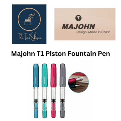 Majohn/Moonman T1 Piston Filling Acrylic & Metal Fountain Pen