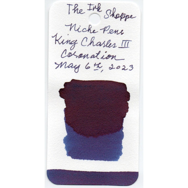 Niche Pens King Charles III Coronation Fountain Pen INK SAMPLE (3ml)