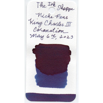 Niche Pens King Charles III Coronation Fountain Pen INK SAMPLE (3ml)