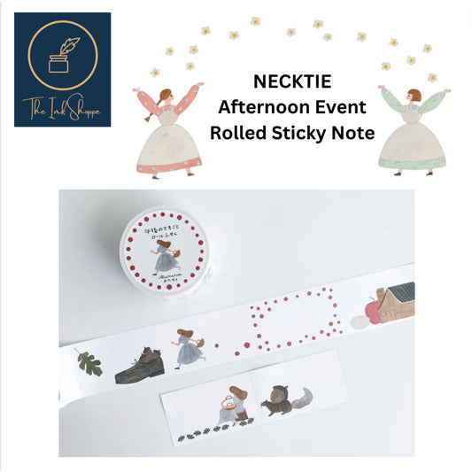 Necktie "Afternoon Event" Rolled Sticky Note