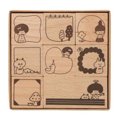 Mark's Mizutama Wooden Stamp Set (8pcs)