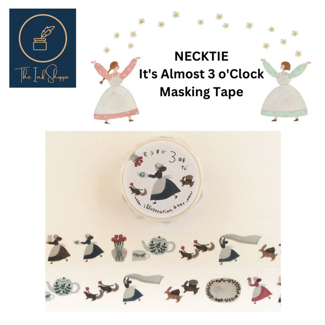 Necktie "It's Almost 3 o' Clock" Masking Tape FULL ROLL