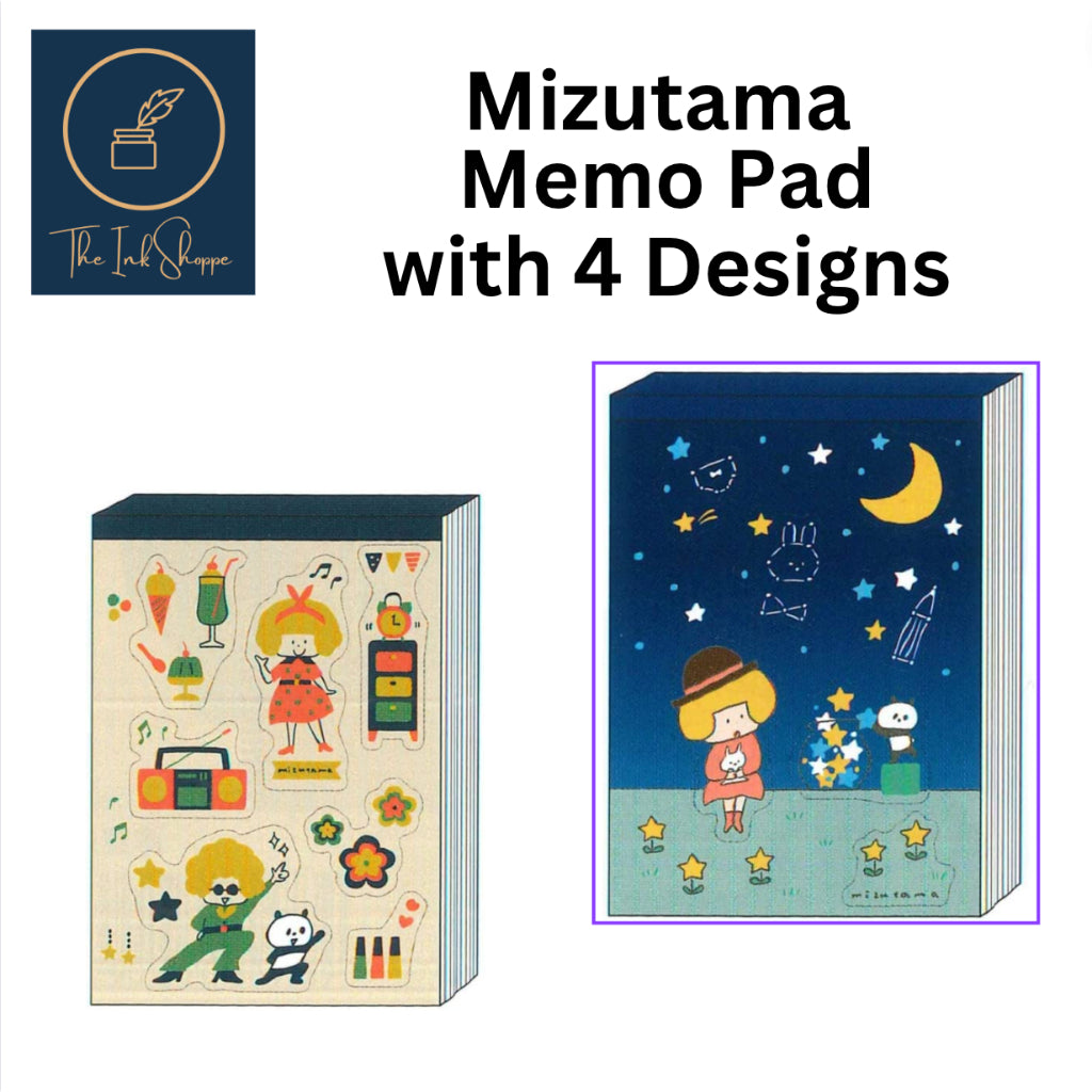 Mizutama Memo Pad with 4 Designs