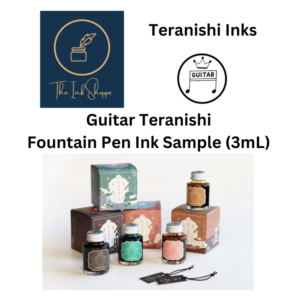 Teranishi Haikara Guitar Taisho Fountain Pen Ink Sample (3mL)