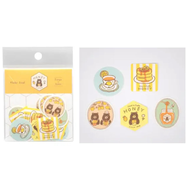 Maruzen x Furukawa Shop & Cafe Honey Series Flake Sticker