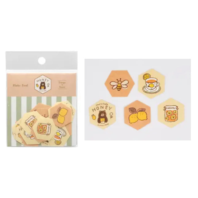 Maruzen x Furukawa Shop & Cafe Honey Series Flake Sticker