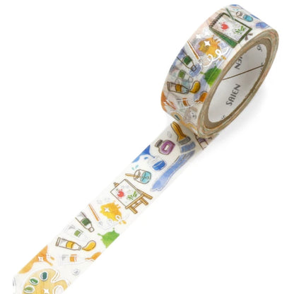 Saien Masking Tape 15mm x 7m FULL ROLL with Foil