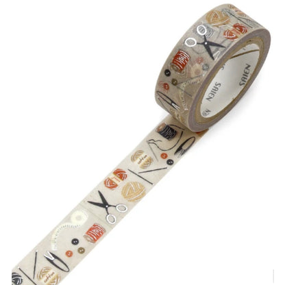 Saien Masking Tape 15mm x 7m FULL ROLL with Foil