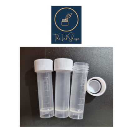 50pcs Plastic Vial Container Sample Storage Volume 5mL for Fountain Pen Ink Samples