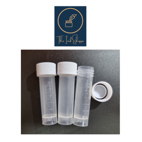 50pcs Plastic Vial Container Sample Storage Volume 5mL for Fountain Pen Ink Samples