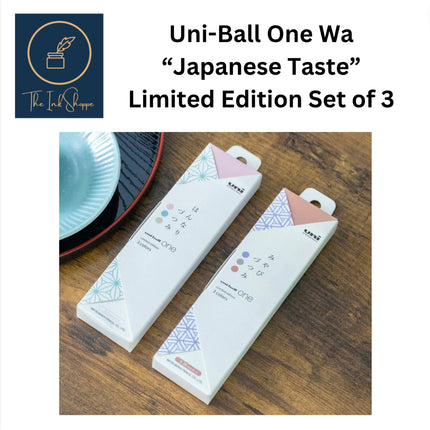 Uni-Ball One Wa "Japanese Taste" Limited Edition Set of 3 Gel Pens