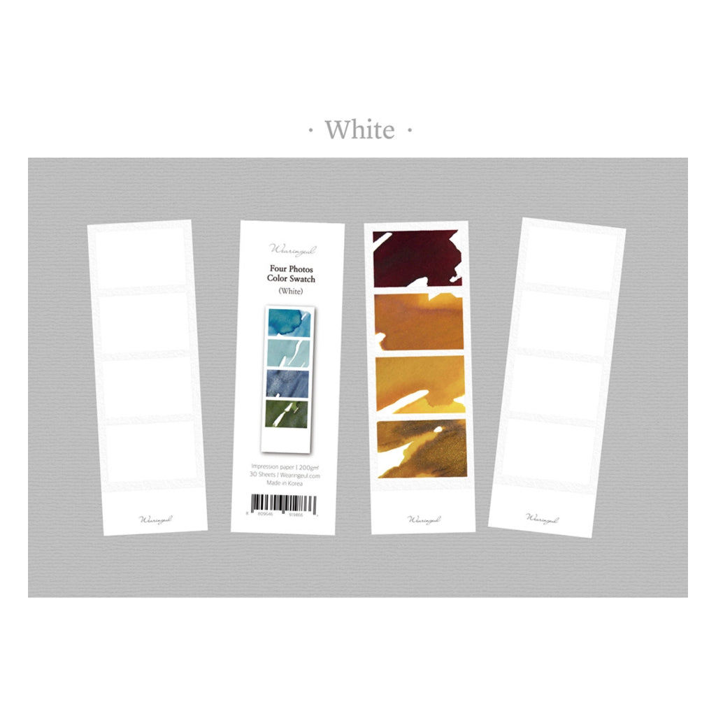 Wearingeul Four Photos Color Swatch Cards (30 Sheets)