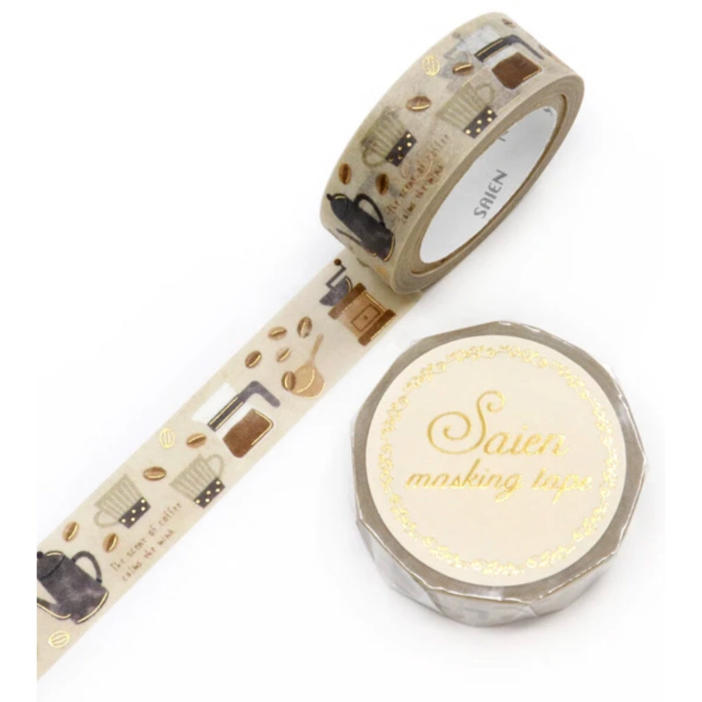 Saien Masking Tape 15mm x 7m FULL ROLL with Foil