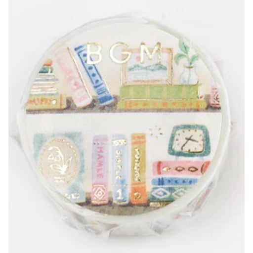 BGM Washi Tape 15mm x 5m FULL ROLL with gold foil