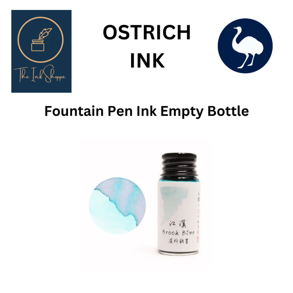 Ostrich Inks Fountain Pen Ink EMPTY Bottles
