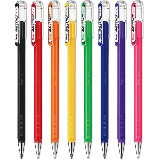 Pentel Mattehop 1.0mm Gel Pen Set of 14 Pens