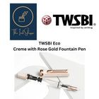 TWSBI ECO Creme with Rose Gold Fountain Pen