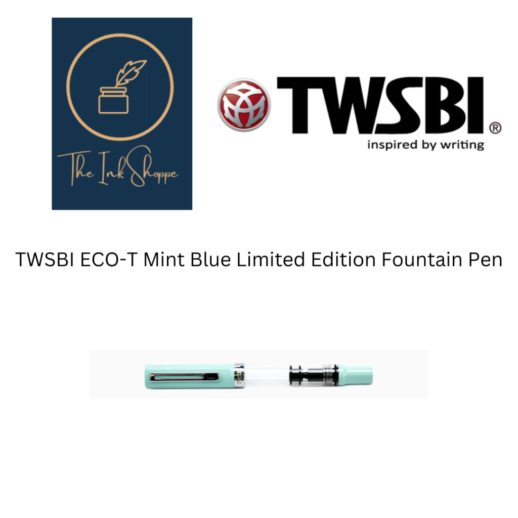 TWSBI ECO-T Mint Blue Limited Edition Fountain Pen Fine Nib (F)