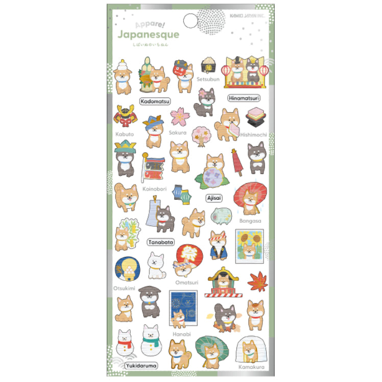 Kamio Appare! Japanesque  Stickers with Gold Foil